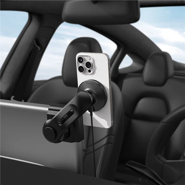 Spigen Teslá TapLock MagSafe Car Mount Charger Qi2 držiak s nabíjaním čierny - Držiaky - Obrázok 5fa65ee126fb44eeb1f6bbb70024e98d
