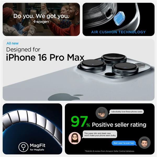 Spigen Tough Armor MagSafe kryt iPhone 16 Pro Max black - Puzdra - Obrázok 5faa3529b816421eb663cb5f646c81b0