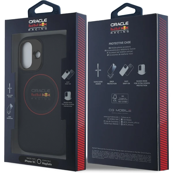 Oracle Red Bull Racing PU Leather Red Ring MagSafe kryt iPhone 16 modrý - Puzdra - Obrázok 5fabe8f7cc9a4f89a50bd68521880cc2