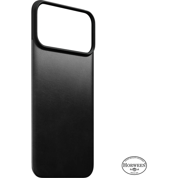 Nomad Magnetic Leather Back (Horween) MagSafe kožený kryt iPhone 18 Pro Max Black - Puzdra - Hlavný obrázok