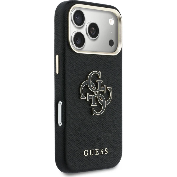 Guess PU Resin Logo kryt iPhone 17 Pro Max čierny - Puzdra - Obrázok 5fca3ec16d874766a44606a54e04ecea