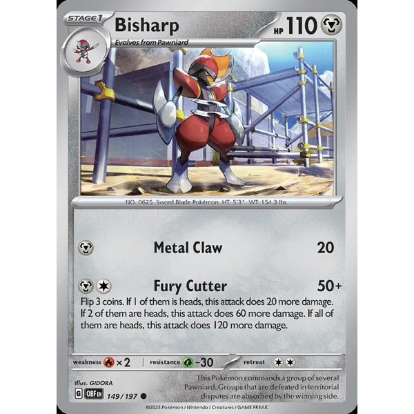 Bisharp (OBF 149) - Obsidian Flames [Holo] - Kusové karty - Hlavný obrázok