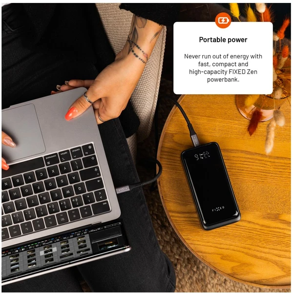 FIXED Zen2 30 Plus powerbanka s LCD displejom a PD 65W, 30 000 mAh, čierna - Powerbanky - Obrázok 5fe6e7fa5bb843ae9e2b1325f79d5b83