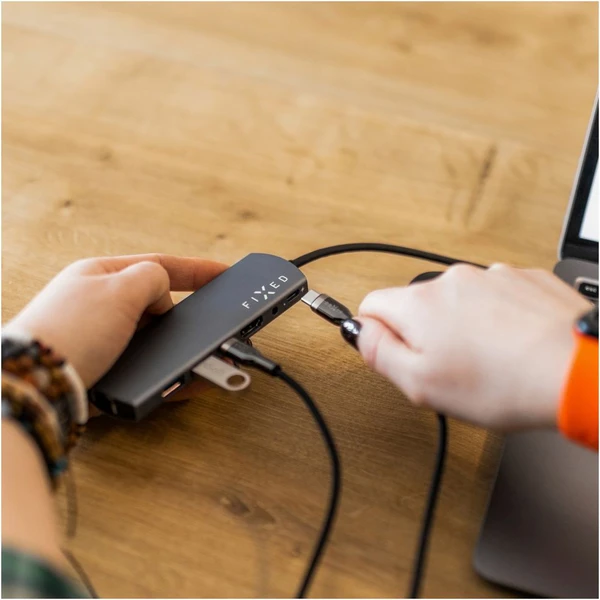 FIXED USB-C/USB-C napájací kábel 100W 2m čierny - Káble a redukcie - Obrázok 6009c070a2cb405384e93cf655ce1783