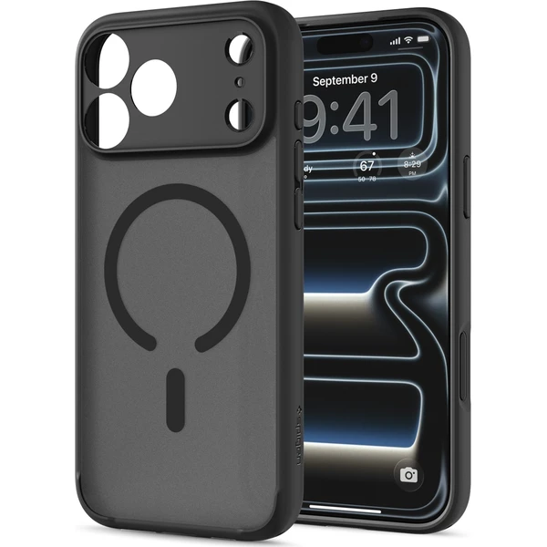 Spigen Ultra Hybrid MagSafe kryt iPhone 18 Pro Max/17 Pro Max mrazivo čierny - Puzdra - Obrázok 600e5a5385dc4b449ef2d9097dca652f