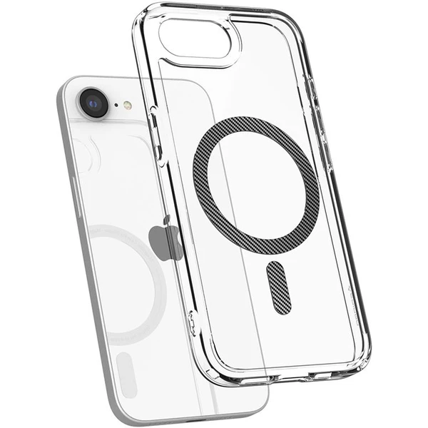 Spigen Ultra Hybrid MagSafe kryt iPhone 17e/16e číry uhlíkový vláknový - Puzdra - Obrázok 600f374547bb48edbc591ce608d2d8a0