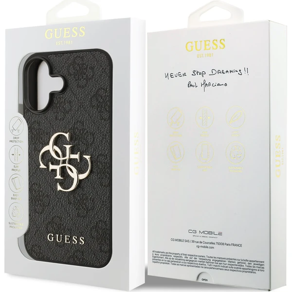 Guess PU 4G Metal Logo kryt iPhone 17 sivý - Puzdra - Obrázok 6028a6a6303b464a87b9de4d8a4cf72e