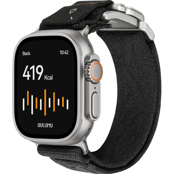 Aulumu C03 Titanium Mag spona remienka Apple Watch 49/46/45/44/42mm Titanium Buckle/Black - Remienky - Hlavný obrázok