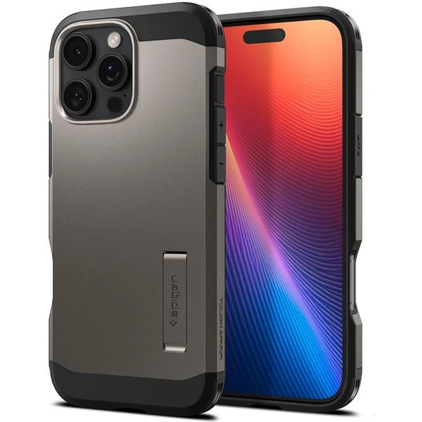 Spigen Tough Armor MagSafe kryt iPhone 16 Pro gunmetal - Puzdra - Hlavný obrázok
