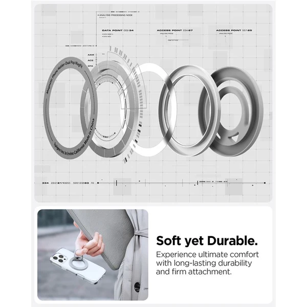 Spigen Dual Pop MagSafe Holder držiak na telefón sivý - Držiaky - Obrázok 6045d6ecb21d4688a2d39bc7916949f7