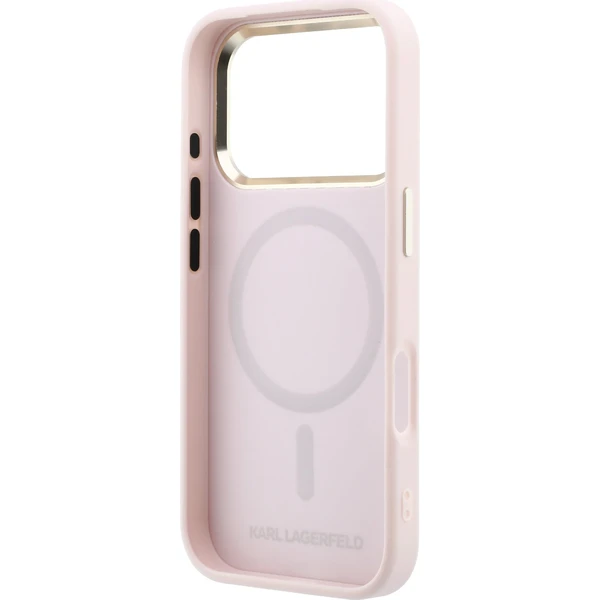 Karl Lagerfeld PU Perforated Monogram MagSafe Zadný kryt pre iPhone 17 Pro Pink - Puzdra - Obrázok 6062e849480e4257813a5cd9c8bdc3f6