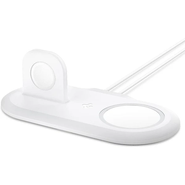 Spigen 2v1 MagFit Duo stojanček pre Apple Watch a iPhone biely - Stojany - Obrázok 6065af023c8448d28522e5f3b015b5e2
