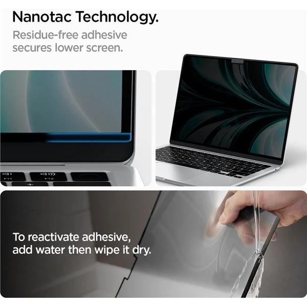Spigen SafeView 1 Pack ochranná fólia MacBook Air 13" M4/M3/M2 - Ochranné fólie a sklo - Obrázok 60736b6c9a2f44f6b8ec939036506d25