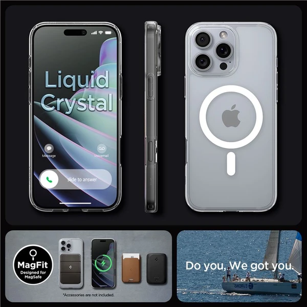 Spigen Crystal Flex MagSafe kryt iPhone 16 Pro crystal clear - Puzdra - Obrázok 607a7b9f8ff8448381ac7176d2f052a7