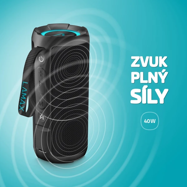 LAMAX SoundJam1 bezdrôtový reproduktor čierny - Reproduktory - Obrázok 6090185623344d1db7a9d385a3f4b887