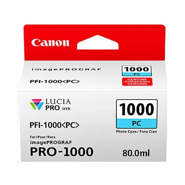 Canon PFI-1000PC cartridge foto azúrová - Cartridge - Hlavný obrázok