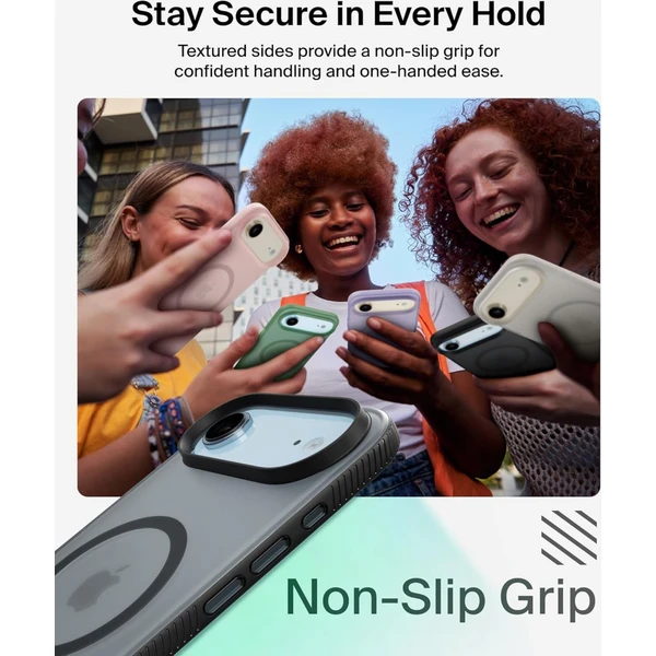 Belkin SheerForce Grip MagSafe kryt iPhone Air čierny - Puzdra - Obrázok 60CN000K01