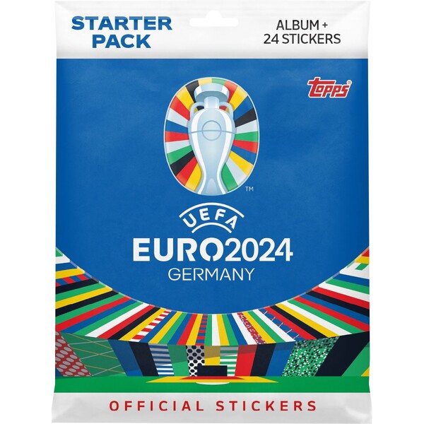 Futbalové samolepky Topps EURO 2024 - Starter Pack