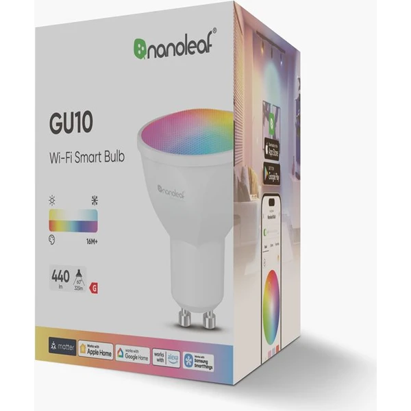Nanoleaf Essentials Matter Wi-Fi GU10 inteligentná žiarovka 1 balenie - Žiarovky - Obrázok 60a406656efb4bc2bcadf7972e6c7135