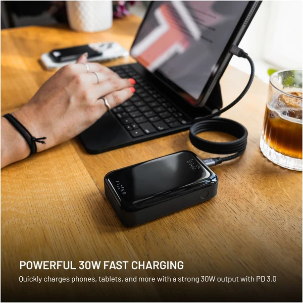 FIXED Zen 10 Pre powerbanka s LCD displejom, 30W, 10 000 mAh, čierna - Powerbanky - Obrázok 60c5e30aab854166a760017695cfe72b