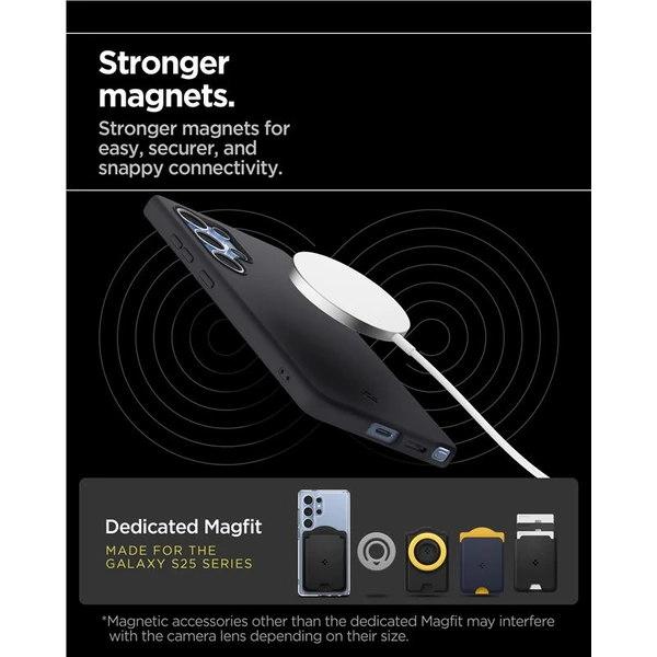 Spigen Silicone Fit MagSafe kryt Samsung Galaxy S25 Ultra čierny - Puzdra - Obrázok 60c6693fbd314f5d99109c8536e18f67