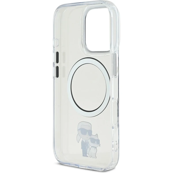 Karl Lagerfeld IML Karl and Choupette MagSafe kryt pre iPhone 16 Pre Max číry - Puzdra - Obrázok 60c7217304e44e7db9e2b6e403374c5f