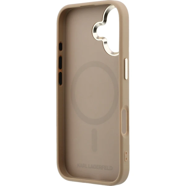 Karl Lagerfeld PU Perforated Monogram MagSafe Zadný kryt pre iPhone 17 Beige - Puzdra - Obrázok 60d9c4b9fdcb4c54ae6aeb4869aa4874