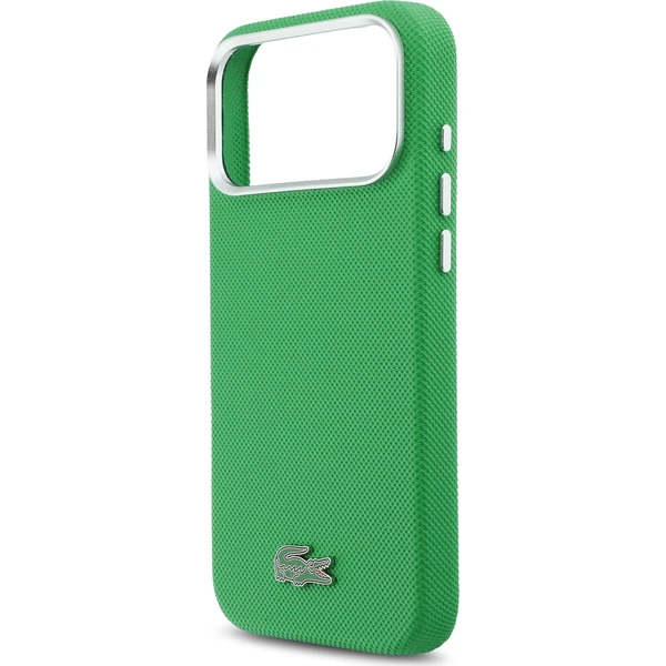 Lacoste PVC ikonický malý piké kovové logo MagSafe kryt iPhone 17 Pro Max zelený - Puzdra - Obrázok 60dd5bdd9d6d4bbbac7dceef56295a25