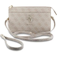 Guess PU 4G Metal Logo kabelka na telefón ružová - Crossbody