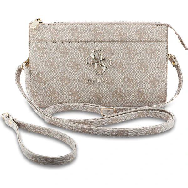 Guess PU 4G Metal Logo kabelka na telefón ružová - Crossbody - Hlavný obrázok