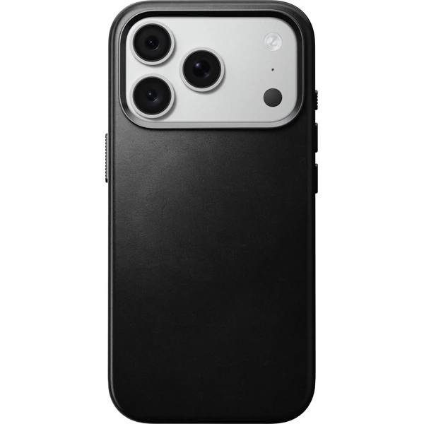 Nomad Traditional Leather (Horween) MagSafe kožený kryt iPhone 17 Pro/18 Pro Black - Puzdra - Obrázok 60f1176cf0c1490195b49b6aa7593639