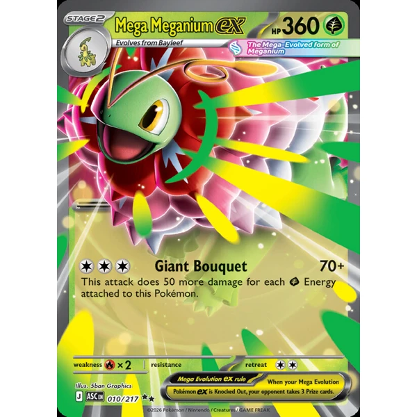 Mega Meganium ex (ASC 010) - Ascended Heroes [Holo] - Kusové karty - Hlavný obrázok