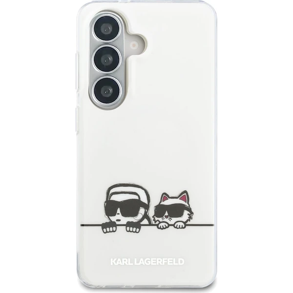 Karl Lagerfeld IML K&CH Peekaboo Logo Magnetický kryt Samsung Galaxy S26 biely - Puzdra - Obrázok 60f8324645ad48c1beb349c954d2a1b1
