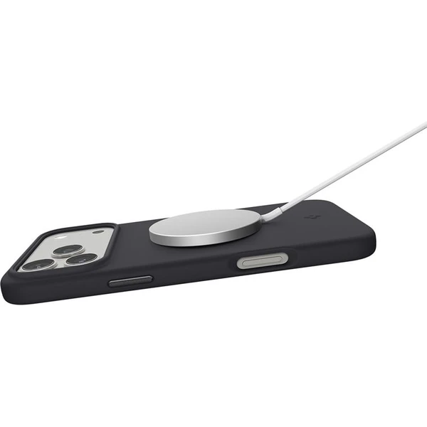 Spigen Silicone Fit MagSafe kryt iPhone 17 Pro black - Puzdra - Obrázok 61282c8bbf584a3d9e859383a7c201f1