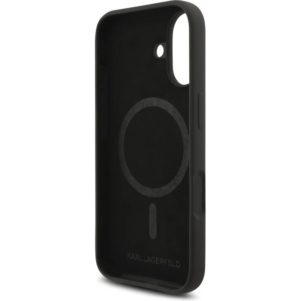 Karl Lagerfeld Liquid Silicone Karl a Choupette MagSafe kryt iPhone 17 čierny - Puzdra - Obrázok 614953705a65444885daf6b6ffedb66e