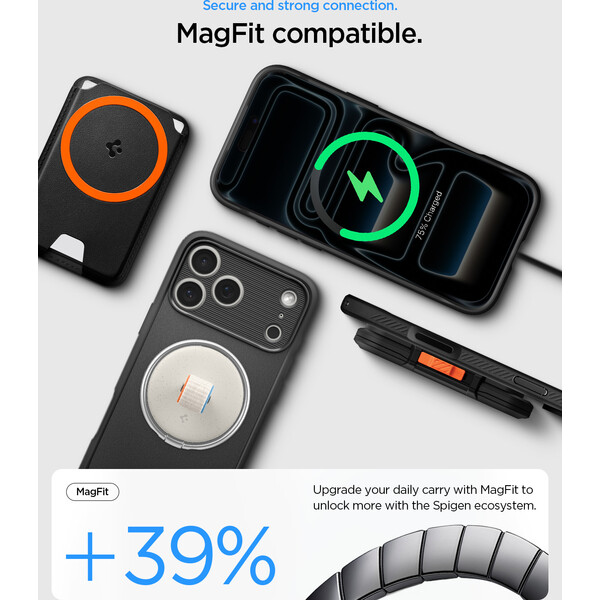 Spigen Rugged Armor MagSafe kryt iPhone 18 Pro/17 Pro matná čierna - Puzdra - Obrázok 61524ed85c4a4714885a396f66edd712
