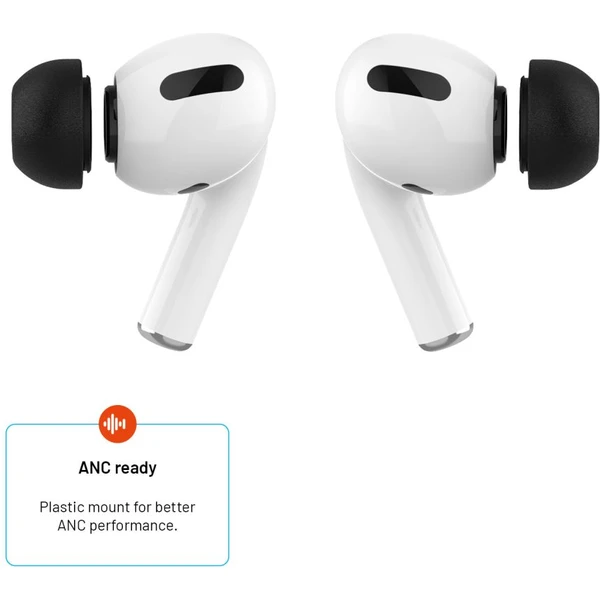 FIXED Plugs Pro 2 sady špuntov z pamäťovej peny pre Apple Airpods Pro/Pro 2 (XS) čierna - Náhradné náušníky - Obrázok 615b86d9c1b84d30bf7948d683fa537b