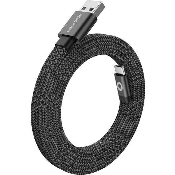 Mobile Origin Magnetic Flat Patented Original Cable USB-A to USB-C 1m, black - Káble - Obrázok 61613ee1942141be8036bde13eb74178