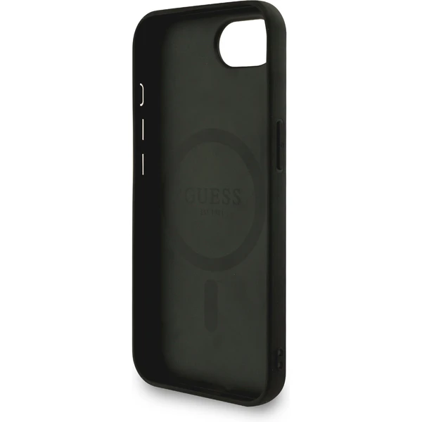 Guess PU Leather 4G farebný pásik s krúžkom MagSafe kryt iPhone 17e/16e čierny - Puzdra - Obrázok 616ed86d108548c9bab665bc9978aa1d