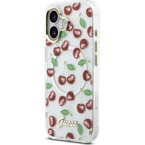 Guess IML Glitter Cherry MagSafe kryt iPhone 17 - Puzdra - Obrázok 6176927a823f4017a23c8a2573031c30