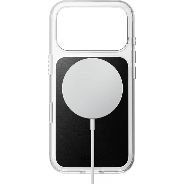 Nomad Clear Leather (Horween) MagSafe kryt iPhone 18 Pro Black - Puzdra - Obrázok 617f1dab3a5a44a5b5dd4035203f3525