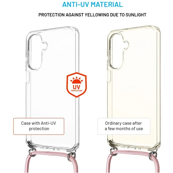 FIXED Pure Neck kryt s ružovou šnúrkou na krk pre Samsung Galaxy A26 5G - Puzdra - Obrázok 61803102777e496f803a8ff206f0877a