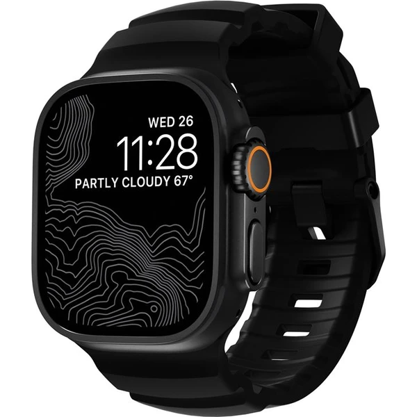 Nomad Rocky Point Band remienok Apple Watch 49/45/44/42mm čierny/čierny - Remienky - Hlavný obrázok