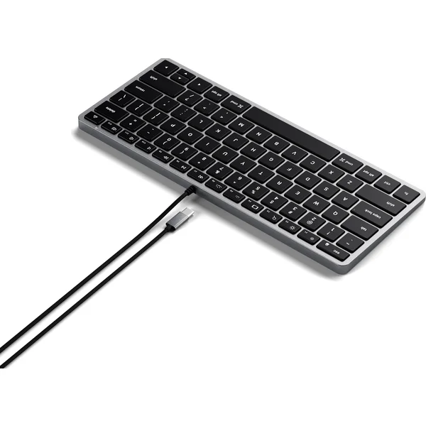 Satechi Slim W1 USB-C klávesnica US vesmírne šedá - Klávesnice - Obrázok 61BT000501