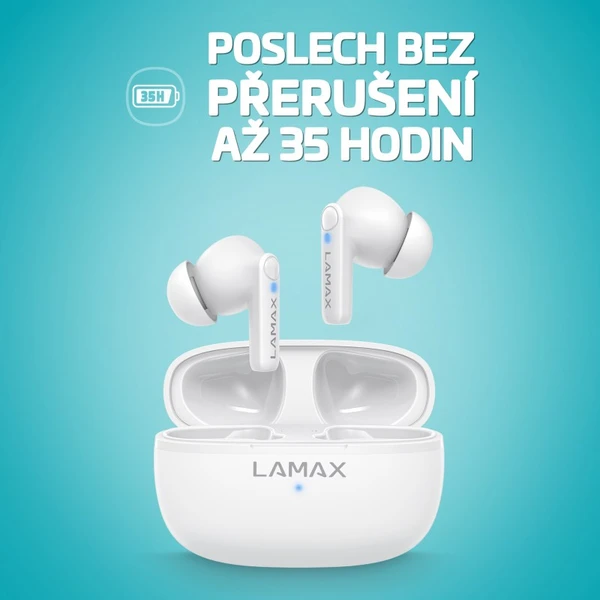 LAMAX Clips1 Play bezdrôtové slúchadlá biela - Slúchadlá - Obrázok 61E0000N01