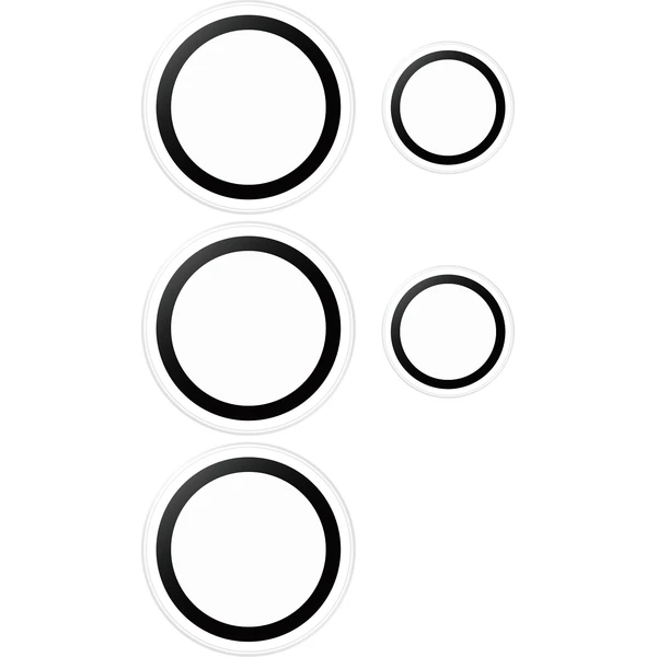 PanzerGlass® Hoops® Samsung Galaxy S25 Ultra číre ochranné krúžky pre šošovky fotoaparátu - Ochranné fólie a sklo - Obrázok 61FC000J01