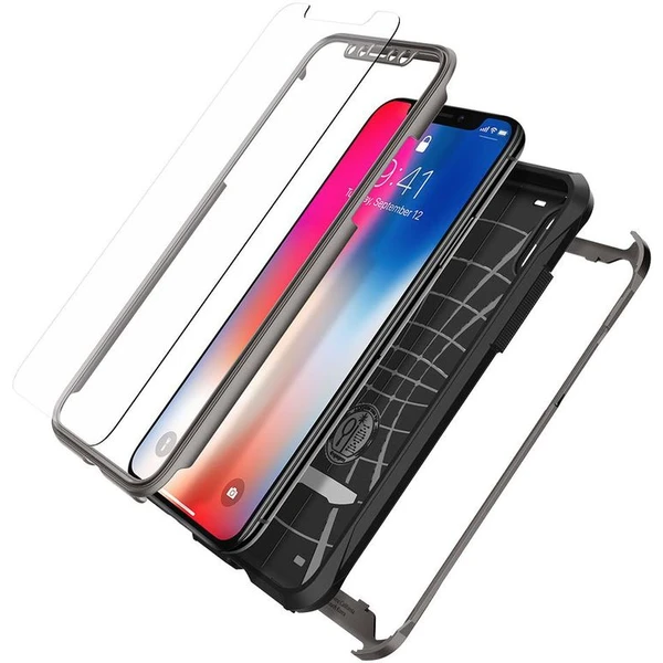 Spigen Signature Neo Hybrid ochranný kryt Apple iPhone X šedý - Puzdra - Obrázok 61UN000101