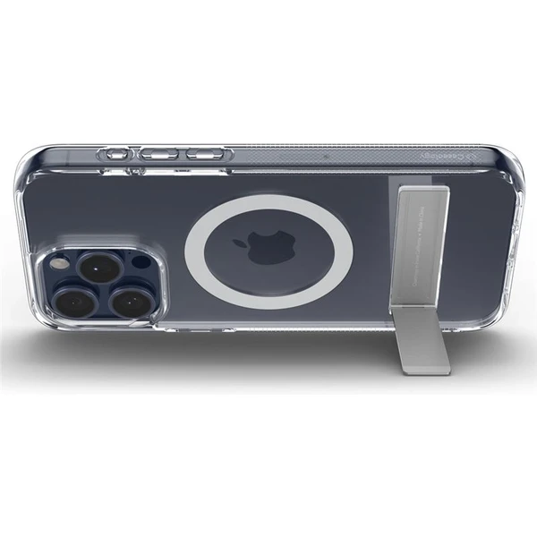 Spigen Caseology Capella kryt so stojanom s MagFit iPhone 15 Pre číry/biely - Puzdra - Obrázok 61W4000L01