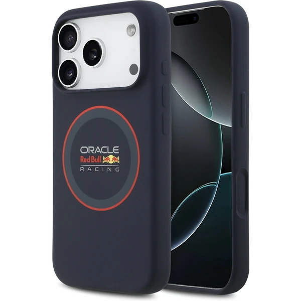 Oracle Red Bull Silicone Red Ring MagSafe kryt iPhone 17 Pro modrý - Puzdra - Hlavný obrázok