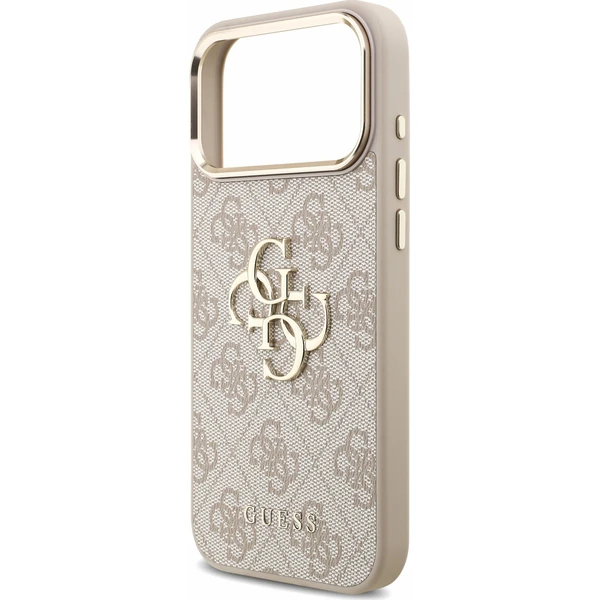 Guess PU 4G Metal Logo Strap Zadný kryt pre iPhone 18 Pro Max Pink - Puzdra - Obrázok 61b149edb895443abdb73d92d3a5bd66